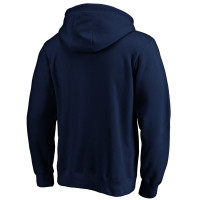 Los Angeles Rams Fanatics Branded Banner Wave Fitted Pullover Hoodie - Navy