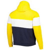 Los Angeles Rams New Era Colorblock Throwback Pullover Hoodie - Navy/Gold