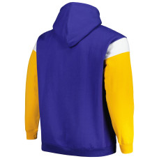 Los Angeles Rams Profile Big & Tall Trench Battle Pullover Hoodie - Royal