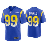 Men Los Angeles Rams #99 2020 Aaron Donald Royal Game Jersey