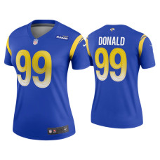 Women Los Angeles Rams #99 2020 Aaron Donald Royal Legend Jersey