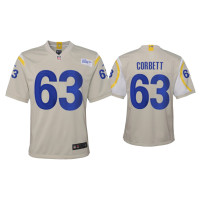 Youth Los Angeles Rams #63 2020 Austin Corbett Bone Game Jersey