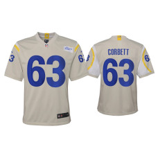 Youth Los Angeles Rams #63 2020 Austin Corbett Bone Game Jersey