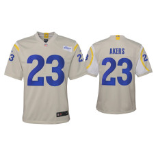 Youth Los Angeles Rams #23 2020 Cam Akers Bone Game Jersey