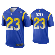 Men Los Angeles Rams #23 2020 Cam Akers Royal Legend Jersey