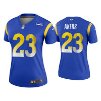 Women Los Angeles Rams #23 2020 Cam Akers Royal Legend Jersey