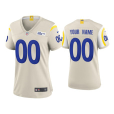 Women Los Angeles Rams #00 2020 Custom Bone Game Jersey