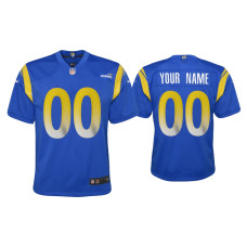 Youth Los Angeles Rams #00 2020 Custom Royal Game Jersey