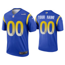 Men Los Angeles Rams #00 2020 Custom Royal Legend Jersey