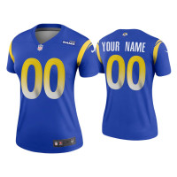 Women Los Angeles Rams #00 2020 Custom Royal Legend Jersey