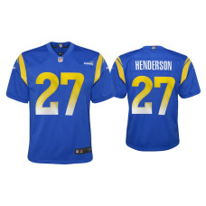 Youth Los Angeles Rams #27 2020 Darrell Henderson Royal Game Jersey