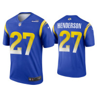 Men Los Angeles Rams #27 2020 Darrell Henderson Royal Legend Jersey