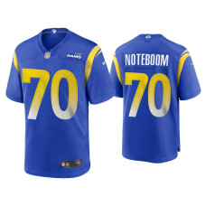 Men Los Angeles Rams #70 2020 Joseph Noteboom Royal Game Jersey