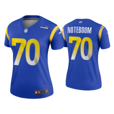 Women Los Angeles Rams #70 2020 Joseph Noteboom Royal Legend Jersey