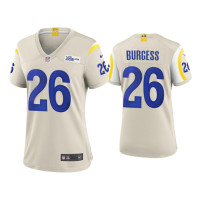 Women Los Angeles Rams #26 2020 Terrell Burgess Bone Game Jersey