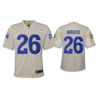 Youth Los Angeles Rams #26 2020 Terrell Burgess Bone Game Jersey