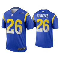 Men Los Angeles Rams #26 2020 Terrell Burgess Royal Legend Jersey