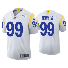 Men Los Angeles Rams #99 2021 Aaron Donald White Vapor Limited Alternate Jersey