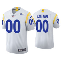 Men Los Angeles Rams #00 2021 Custom White Vapor Limited Alternate Jersey