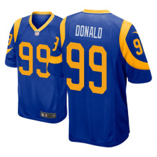 Men Los Angeles Rams #99 Royal Aaron Donald Nike Game Jersey