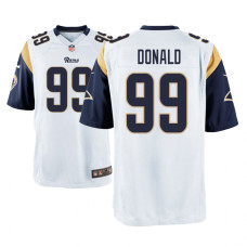 Men Los Angeles Rams #99 White Aaron Donald Nike Game Jersey