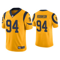 Men Los Angeles Rams #94 Color Rush Limited A'Shawn Robinson Gold Jersey