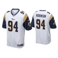 Men Los Angeles Rams #94 A'Shawn Robinson White Game Jersey