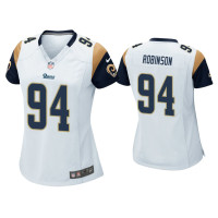 Women Los Angeles Rams #94 A'Shawn Robinson White Game Jersey