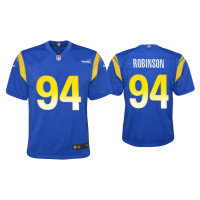 Youth Los Angeles Rams #94 A'Shawn Robinson Royal Game Jersey