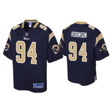 Men Los Angeles Rams #94 A'Shawn Robinson Navy Pro Line Jersey