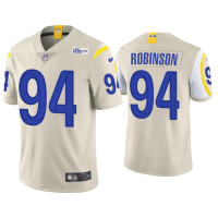 Men Los Angeles Rams #94 A'Shawn Robinson Vapor Limited Bone Jersey