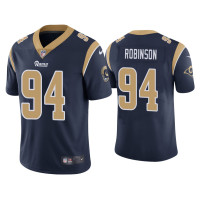 Men Los Angeles Rams #94 Vapor Limited A'Shawn Robinson Navy Jersey