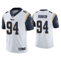 Men Los Angeles Rams #94 Vapor Limited A'Shawn Robinson White Jersey