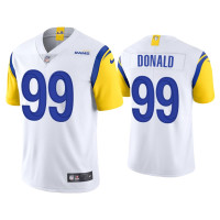 Men Los Angeles Rams #99 Aaron Donald Vapor Limited White Jersey