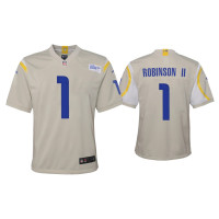 Youth Los Angeles Rams #1 Allen Robinson II Bone Game Jersey