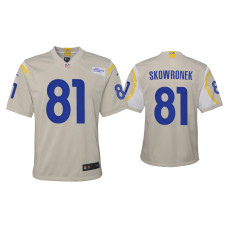 Youth Los Angeles Rams #81 Ben Skowronek Bone Game Jersey