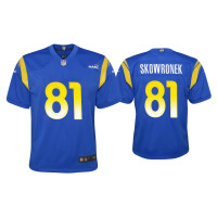 Youth Los Angeles Rams #81 Ben Skowronek Royal Game Jersey