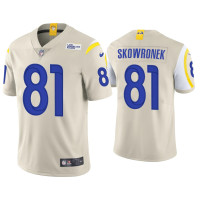 Men Los Angeles Rams #81 Ben Skowronek Vapor Limited Bone Jersey