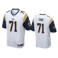 Men Los Angeles Rams #71 Bobby Evans White NFL Draft Game Jersey