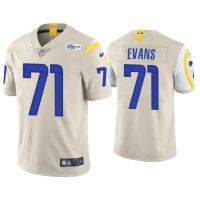 Men Los Angeles Rams #71 Bobby Evans Vapor Limited Bone Jersey