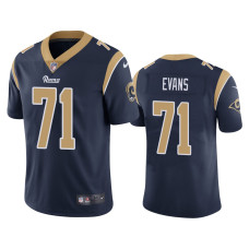 Men Los Angeles Rams #71 Bobby Evans Navy NFL Draft Vapor Limited Jersey