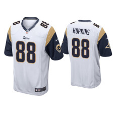 Men Los Angeles Rams #88 Brycen Hopkins White Game Jersey