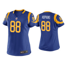 Women Los Angeles Rams #88 Brycen Hopkins Royal Game Jersey