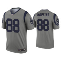 Men Los Angeles Rams #88 Brycen Hopkins Gray Inverted Legend Jersey