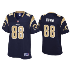 Women Los Angeles Rams #88 Brycen Hopkins Navy Pro Line Jersey