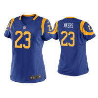 Men Los Angeles Rams #23 Cam Akers Royal 2020 NFL Draft Game Jersey