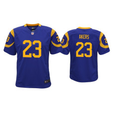 Men Los Angeles Rams #23 Cam Akers Royal 2020 NFL Draft Game Jersey