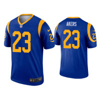 Men Los Angeles Rams #23 Cam Akers Royal Legend Jersey