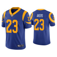 Men Los Angeles Rams #23 Cam Akers Royal 2020 NFL Draft Vapor Limited Jersey