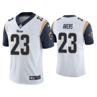 Men Los Angeles Rams #23 Cam Akers White 2020 NFL Draft Vapor Limited Jersey